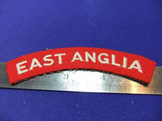 East Anglia regiment cloth shoulder title
