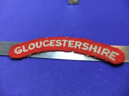 Gloucestershire regiment cloth shoulder title