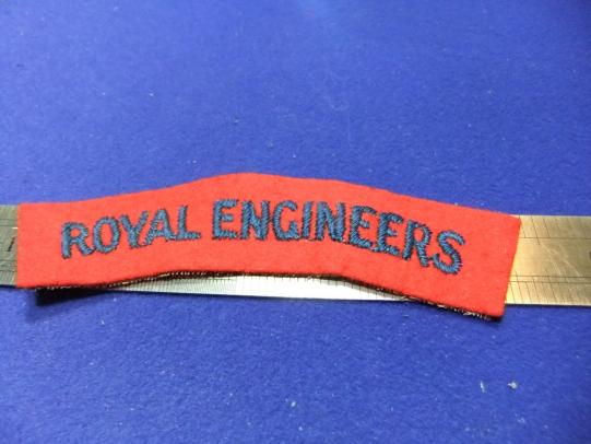 Royal engineers regiment cloth shoulder title