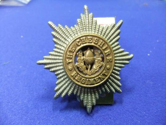 Cheshire regiment army military cap badge