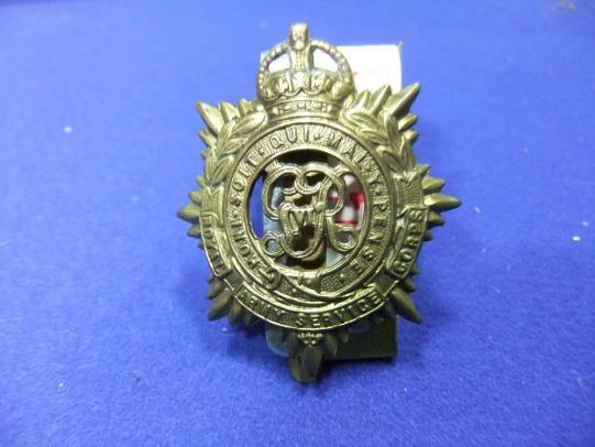 Royal army service corps regiment army military cap badge