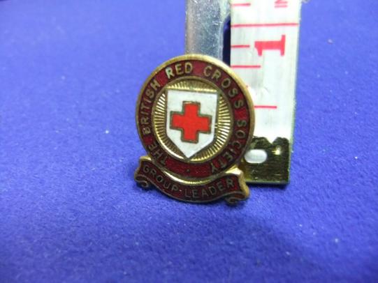 Red cross society group leader badge first aid nursing
