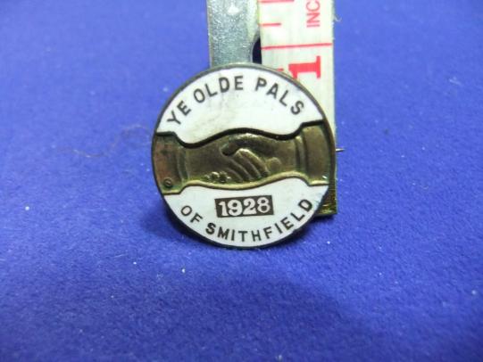 ye old pals of smithfield 1928 badge union club cattle market livestock workers