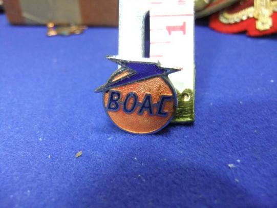 Boac badge british overseas airways corp crew staff advert  1960s