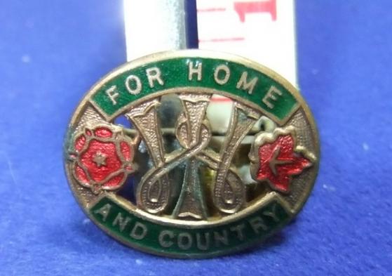 WI womens institute badge home and country front ww2 effort member brooch