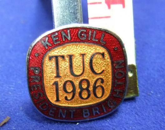 TUC trades union congress 1986 president gill brighton member delegate