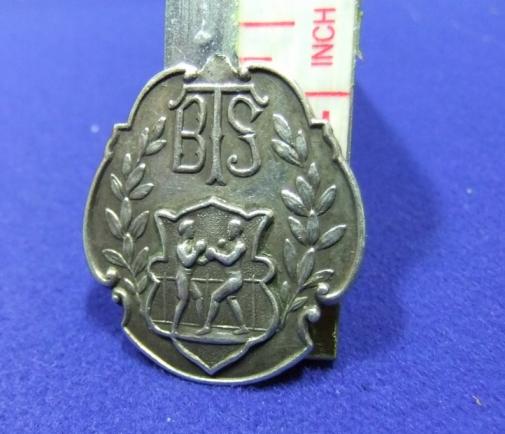 Silver boxing medal bts tbs silver inter company championships 1927 member team