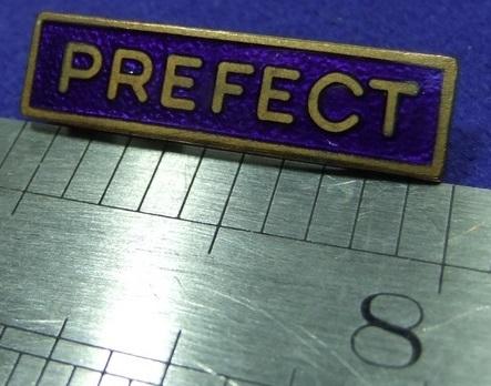 School college prefect bar badge