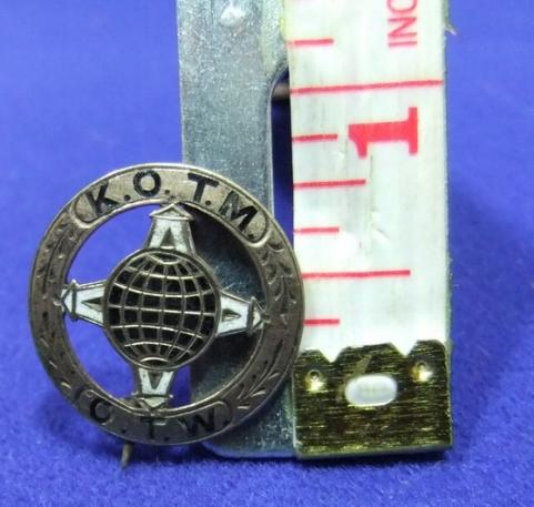 KOTM Knights of the maccabees otw foresters order badge est 1878