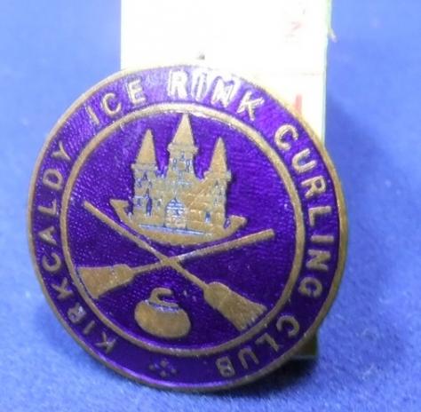 Kirkcaldy ice rink curling club badge