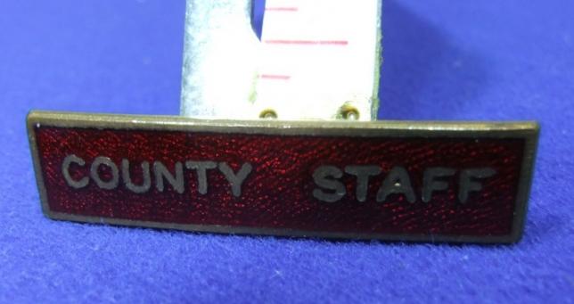 WW2 WVS Womans voluntary services county staff badge