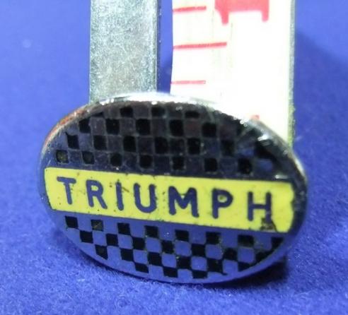 Triumph motor cycle bike badge advert advertising 1960s