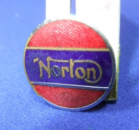 Norton motor cycle bike badge advert