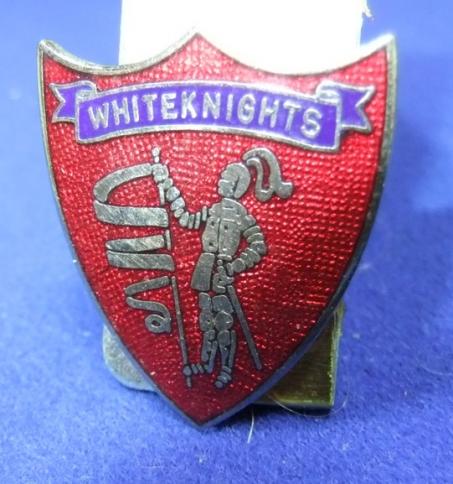 White knights badge crest shield club association