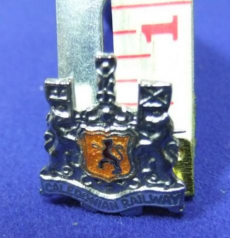 Rail Railway badge caledonian railway scotland souvenir