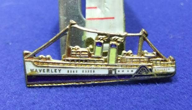 Br ship boat badge Waverley paddle steamer RSO railway servant orphanage charity