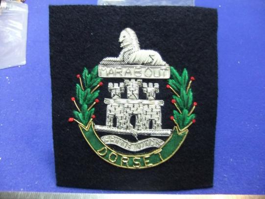Dorset Regiment Marabout Blazer Badge