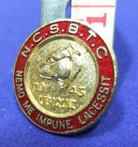 staffordshire bull terriers club 1943 badge northern counties owner breeder