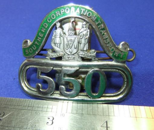 corporation transport southend 464 cap uniform badge
