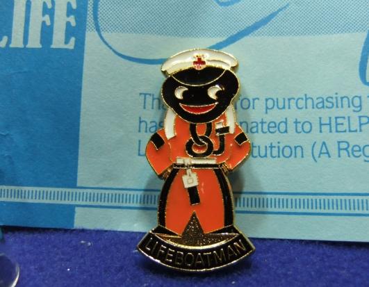 Robertsons jam golly badge lifeboatman with certificate