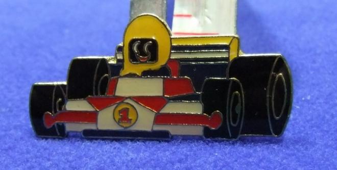 Robertsons jam golly badge race car driver 1990s large acrylic