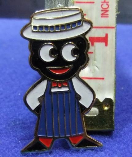 robertsons golly badge brooch butcher 1980s pointed fee