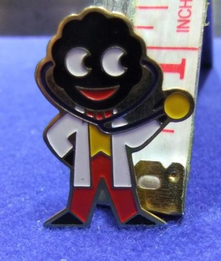 robertsons golly badge brooch doctor 1980s pointed feet