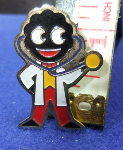robertsons golly badge brooch doctor 1980s pointed feet