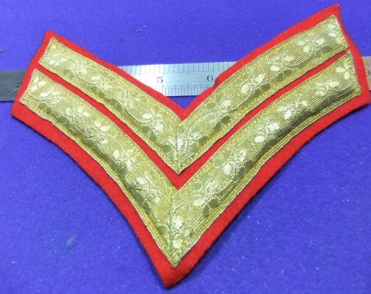 british army patch badge bullion two stripes chevron insignia