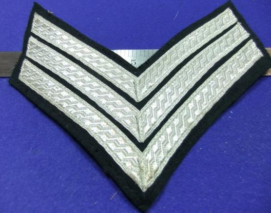 british army patch badge silver bullion stripes chevron insignia