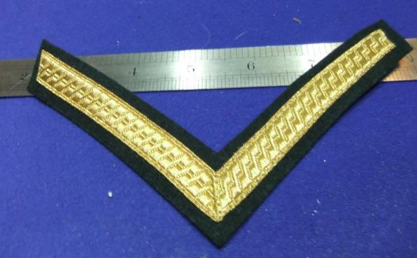 british army patch badge gold bullion stripe chevron insignia