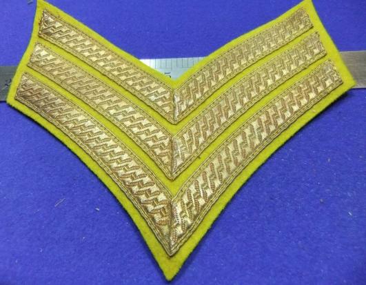 british army patch badge gold bullion stripes chevron insignia