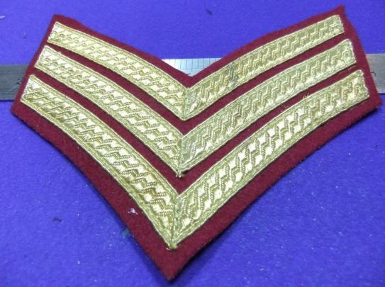 british army patch badge gold bullion stripes chevron insignia