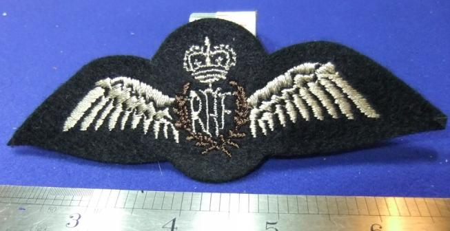 raf royal air force pilot full wing brevet badge embroidered cloth felt