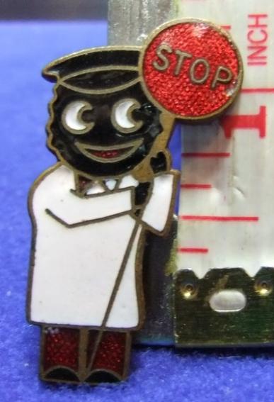 Robertson Golly Lollipopman promotional badge 1970s Die A