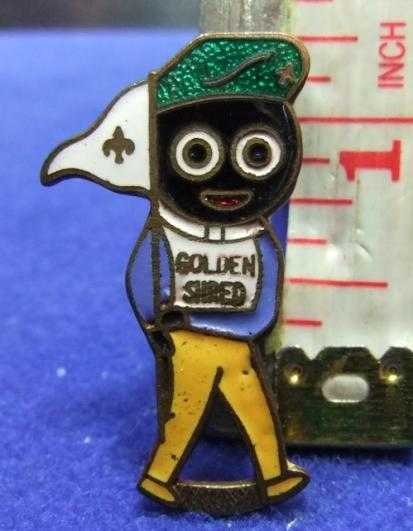 Robertsons Golly Boy Scout green beret badge c1968 Gomm