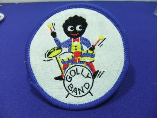 Robertsons golly sew on patch badge BAND DRUMMER