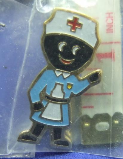 Robertsons golly badge brooch nurse 1990