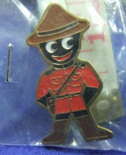Robertsons golly badge brooch mountie 1980s