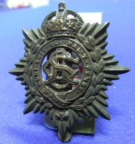 ww military cap badge army service corps asc