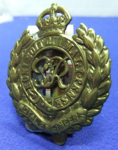 ww military army cap badge royal engineers regiment