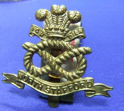military army cap badge North Stafford regiment