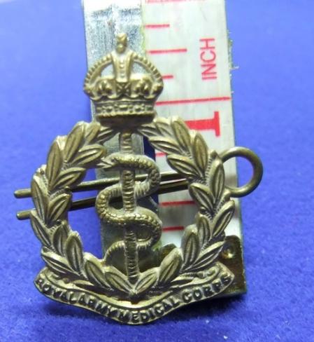 ww military army badge royal army medical corps collar