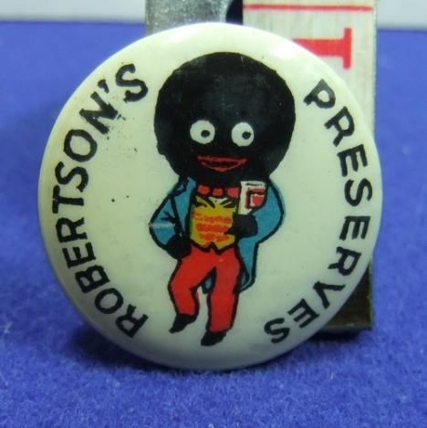 Robertsons golly tin button badge ROBERTSONS PRESERVES