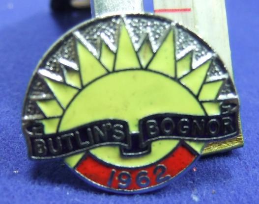 Butlins holiday camp badge bognor regis 1962