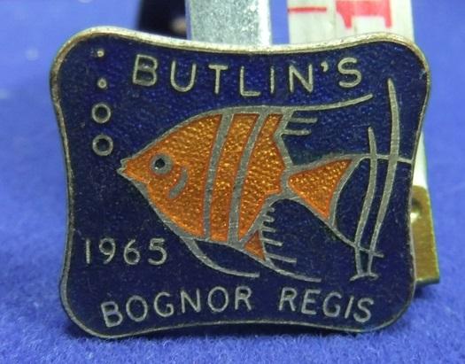 Butlins holiday camp badge bognor regis 1965