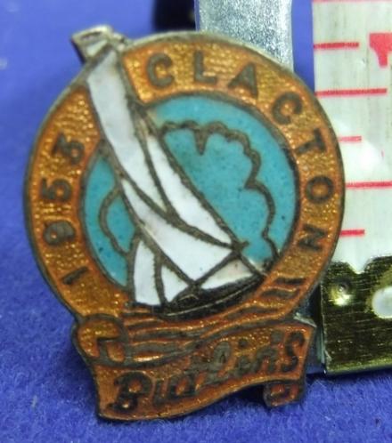 Butlins holiday camp badge clacton 1953