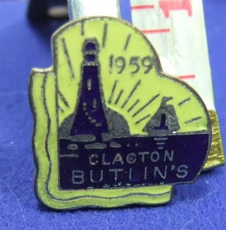 Butlins holiday camp badge clacton 1959