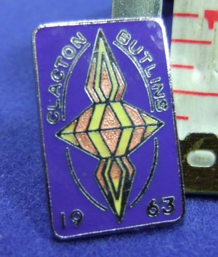 Butlins holiday camp badge clacton 1963