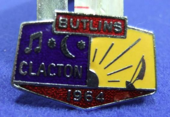 Butlins holiday camp badge clacton 1964